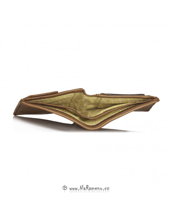 Minimalistická koňaková peněženka Pear od Aunts and Uncles