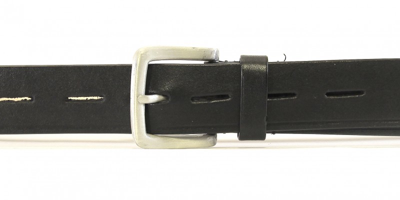 Černý sportovní pásek HIDESIGN s litou otevřenou přezkou SFB-09, vel. 36" (M) - obvod pasu cca 86-99 cm