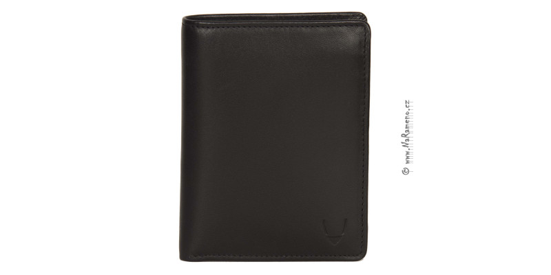 Černá pánská peněženka HIDESIGN s vyjímatelnou dokladovkou 076