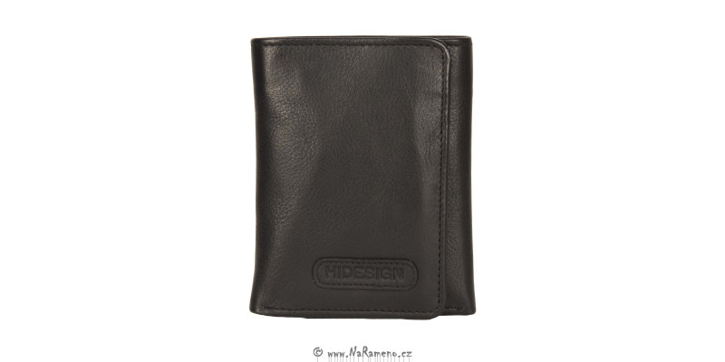 Praktická a skladná peněženka HIDESIGN pro muže 1401-002 černá