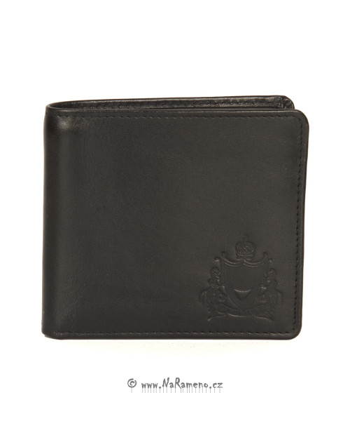 Kožená černá peněženka HIDESIGN na karty a bankovky 229-017