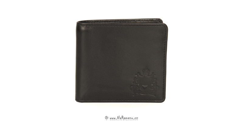 Kožená černá peněženka HIDESIGN na karty a bankovky 229-017