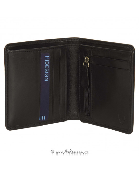 Kompaktní slim peněženka HIDESIGN pro pány 249-F150 černá